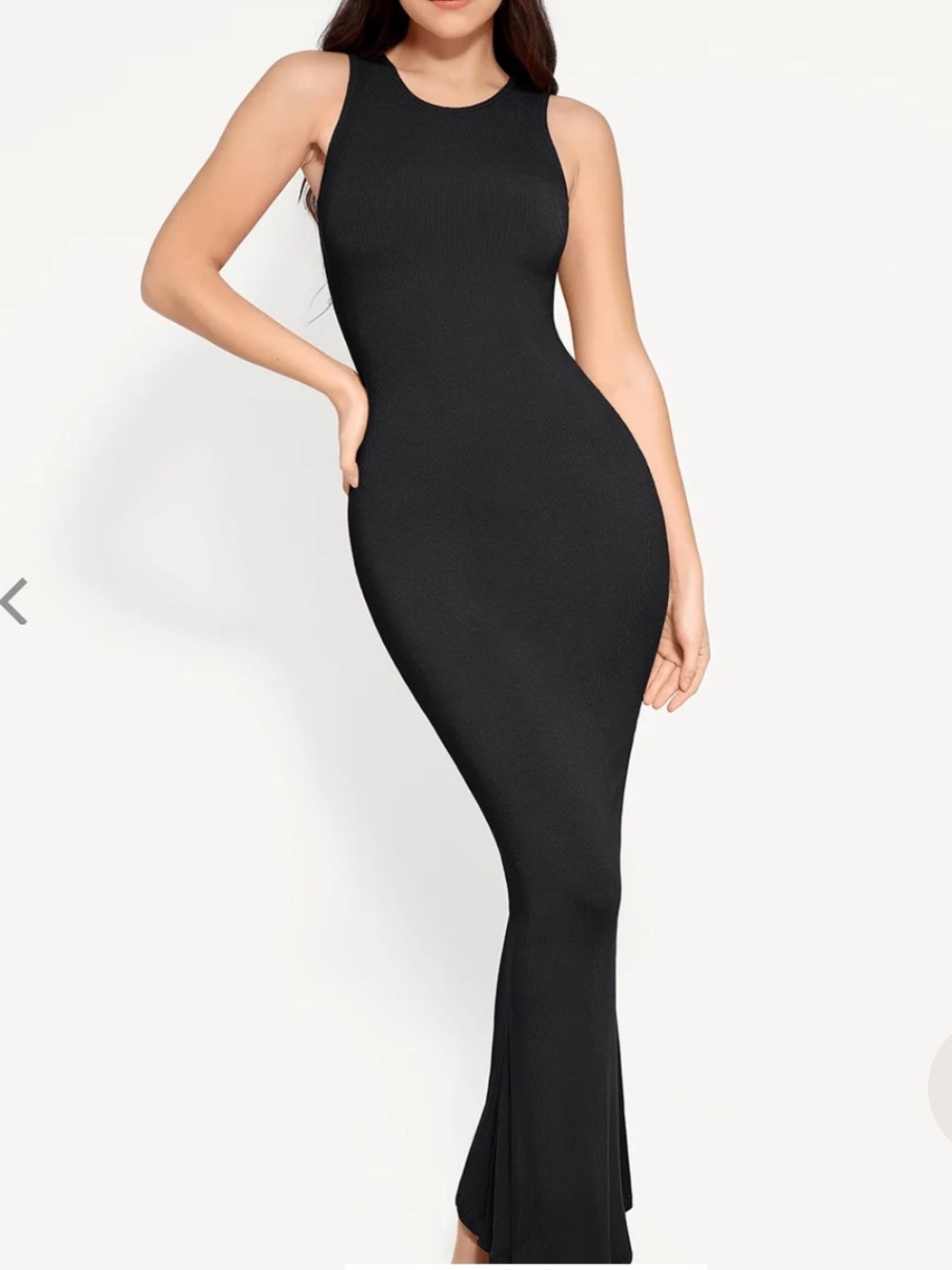 NWOT Popilush Shapewear Modal Sleeveless Crew Neck Slimming Maxi Dress